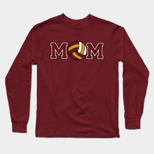 Volleyball Mom Maroon Long Sleeve T-Shirt